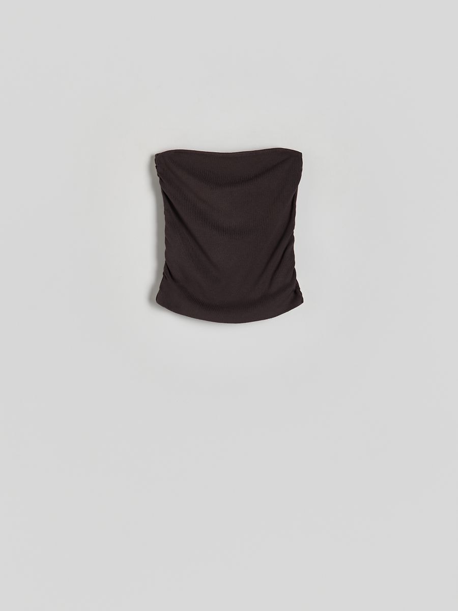 Top mit hohem Viskoseanteil - braun - RESERVED - 3