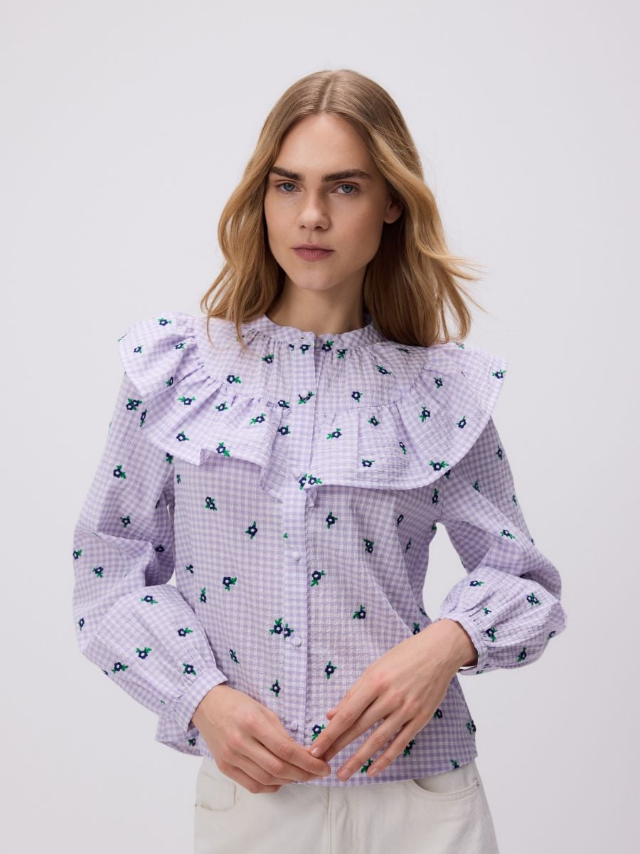 Gemusterte Bluse - bunt - RESERVED - 3