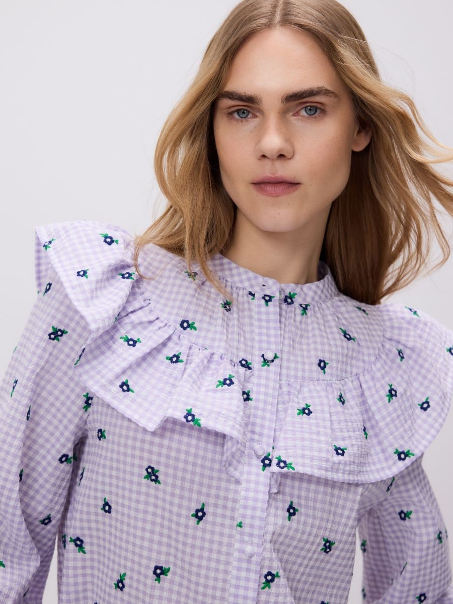 Gemusterte Bluse - bunt - RESERVED - 4