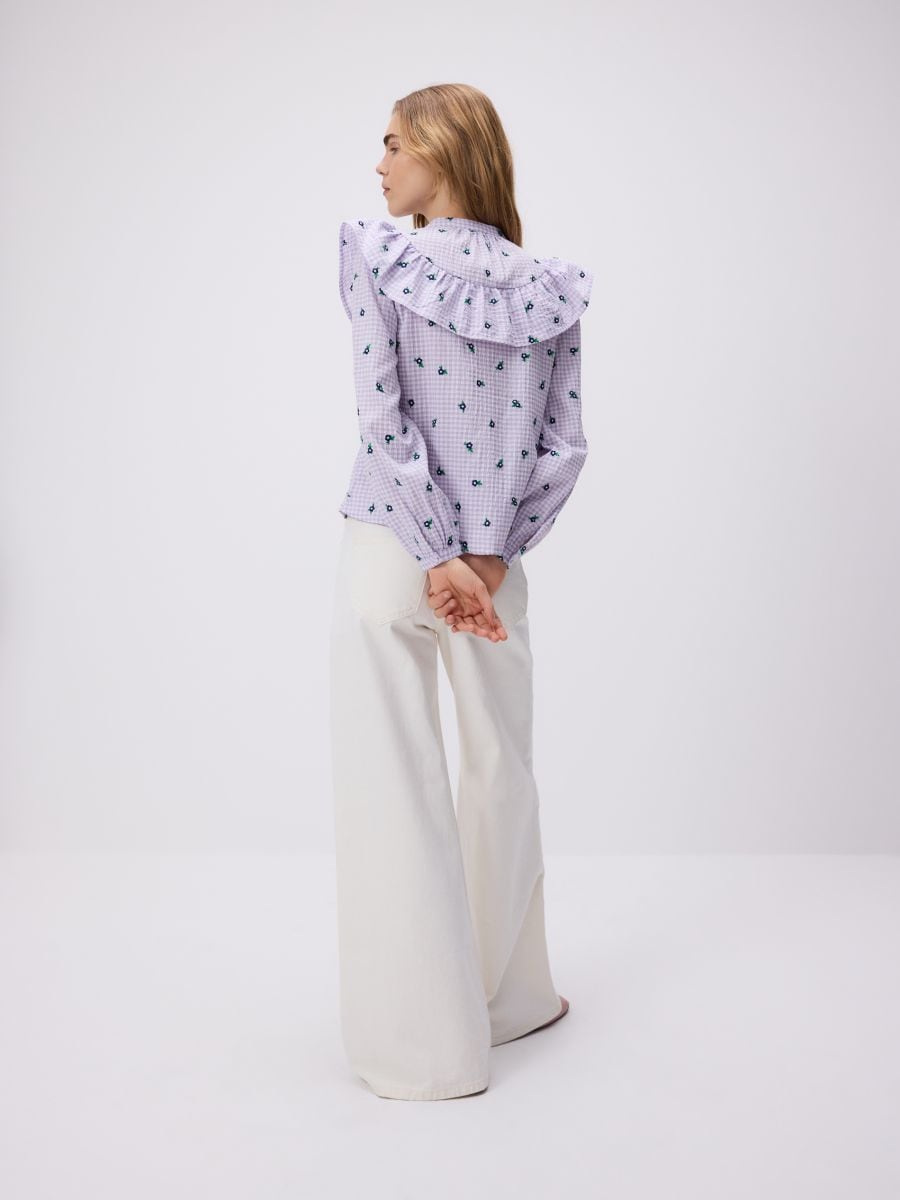 Gemusterte Bluse - bunt - RESERVED - 5