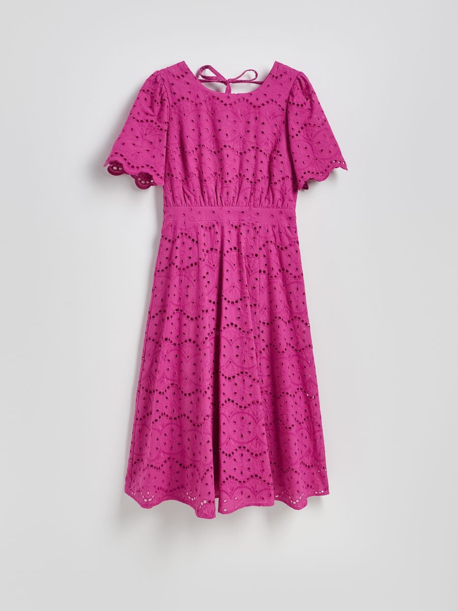 LADIES` DRESS - fuksziaszínű - RESERVED