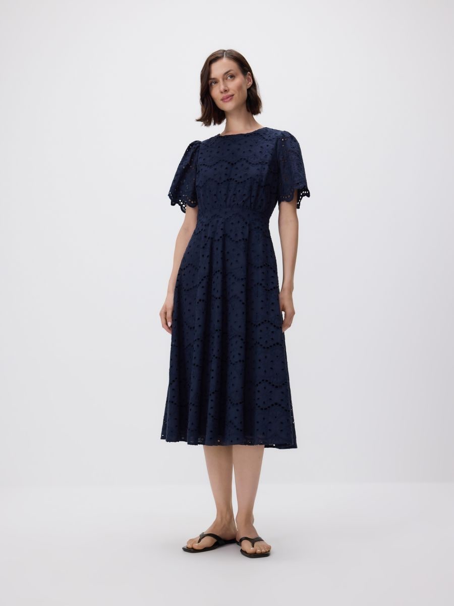 LADIES` DRESS - bleumarin - RESERVED