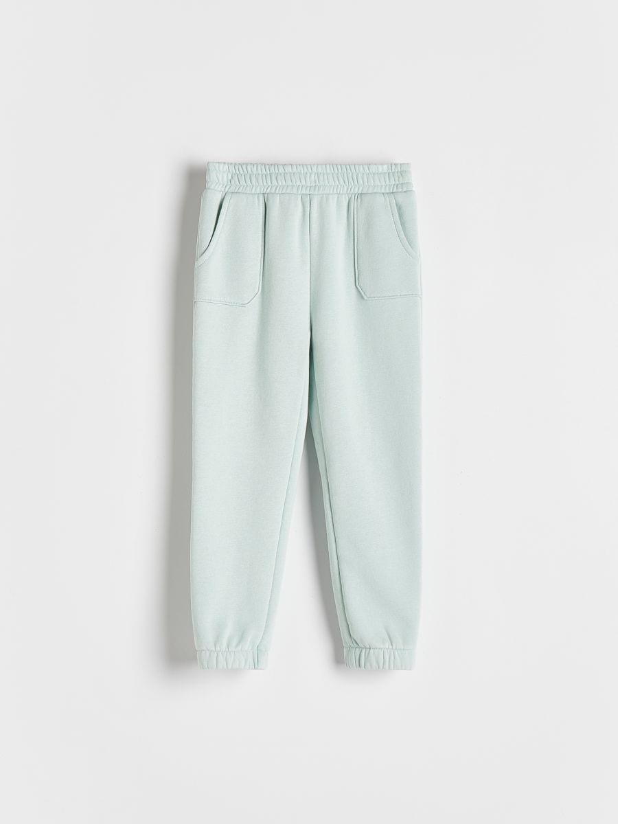 Jogger tracksuit bottoms - pale turquoise - RESERVED - 3