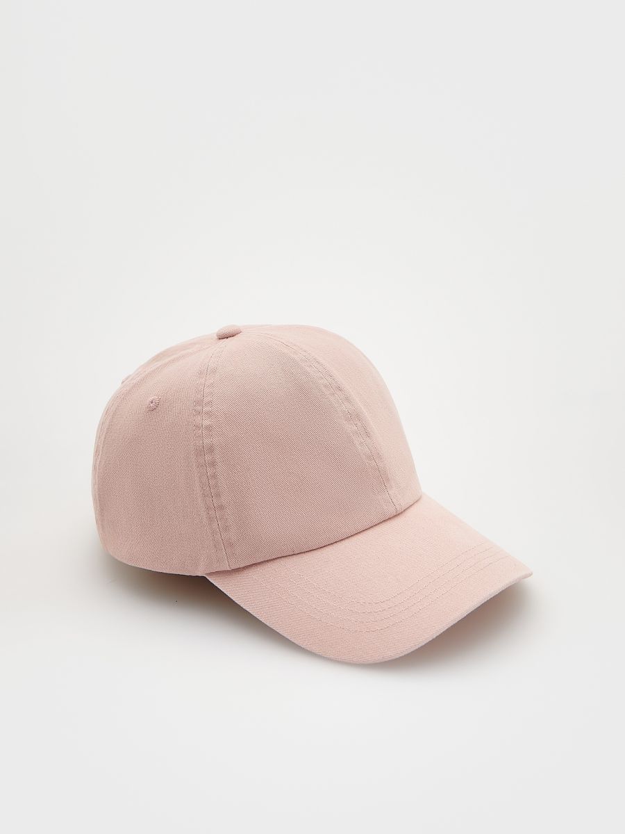 Gorra de algodón - rosa pastel - RESERVED