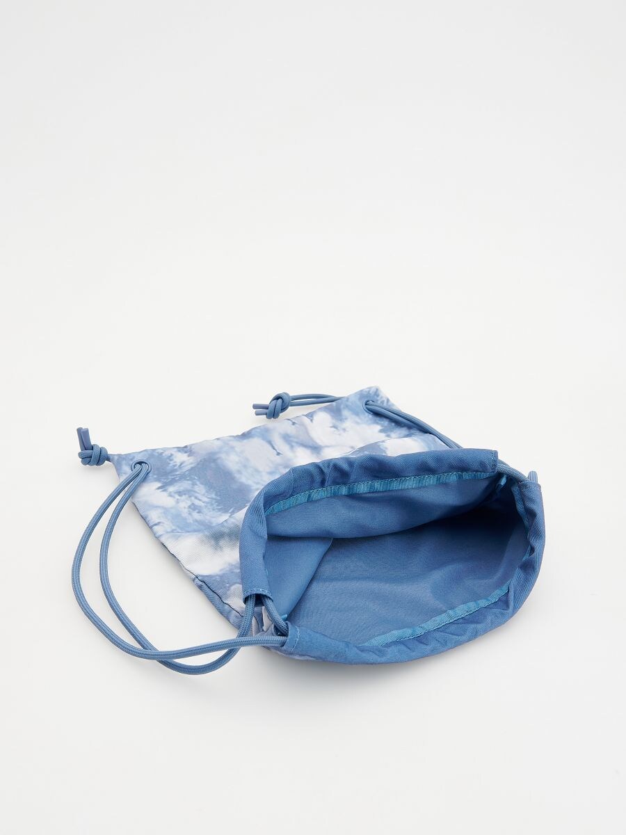 Tie dye drawstring bag - pale blue - RESERVED - 3