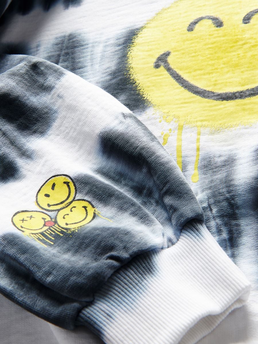 Φούτερ SmileyWorld® oversize - ΜΑΥΡΟ - RESERVED - 3