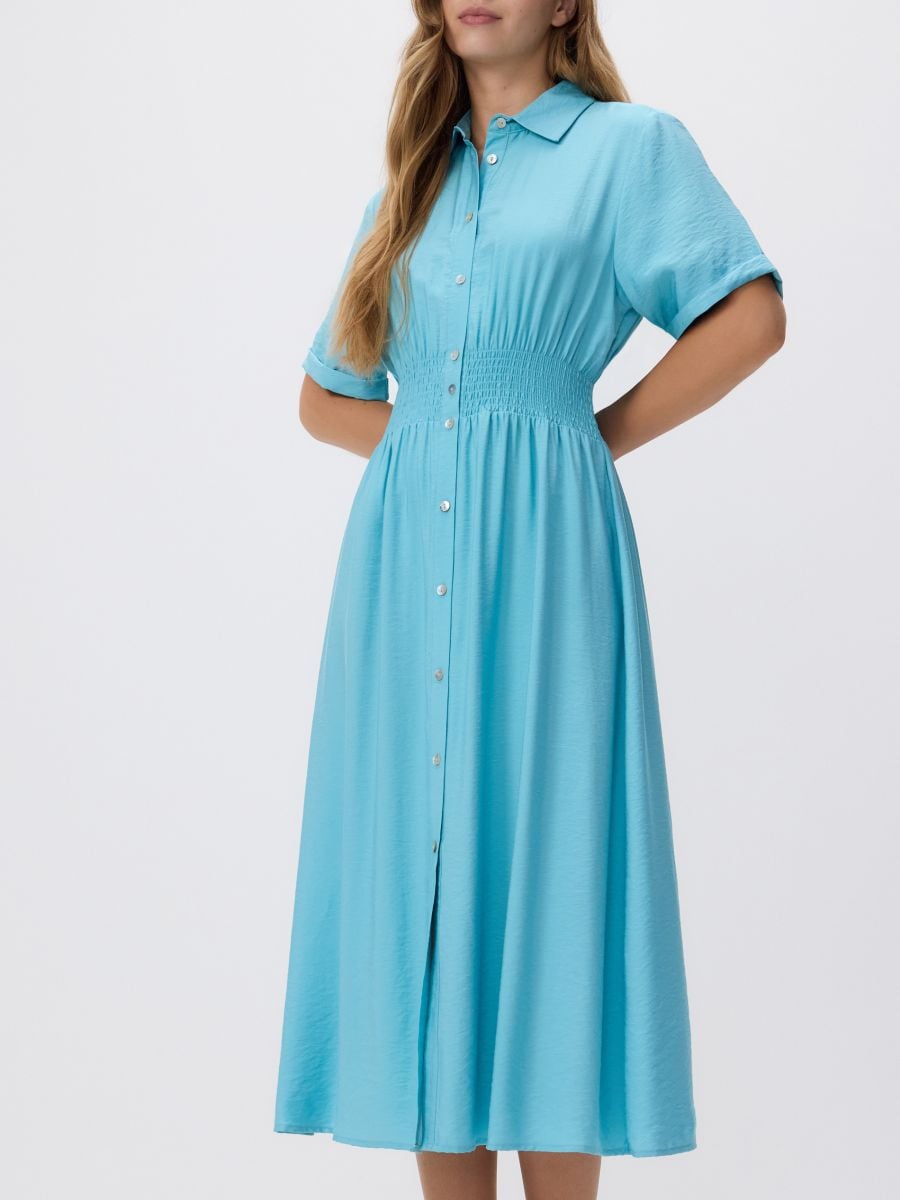 Robe chemise - turquoise pâle - RESERVED