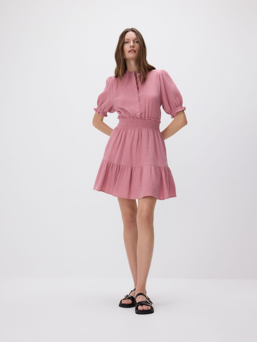 Midi-jurk - PASTELROZE - RESERVED