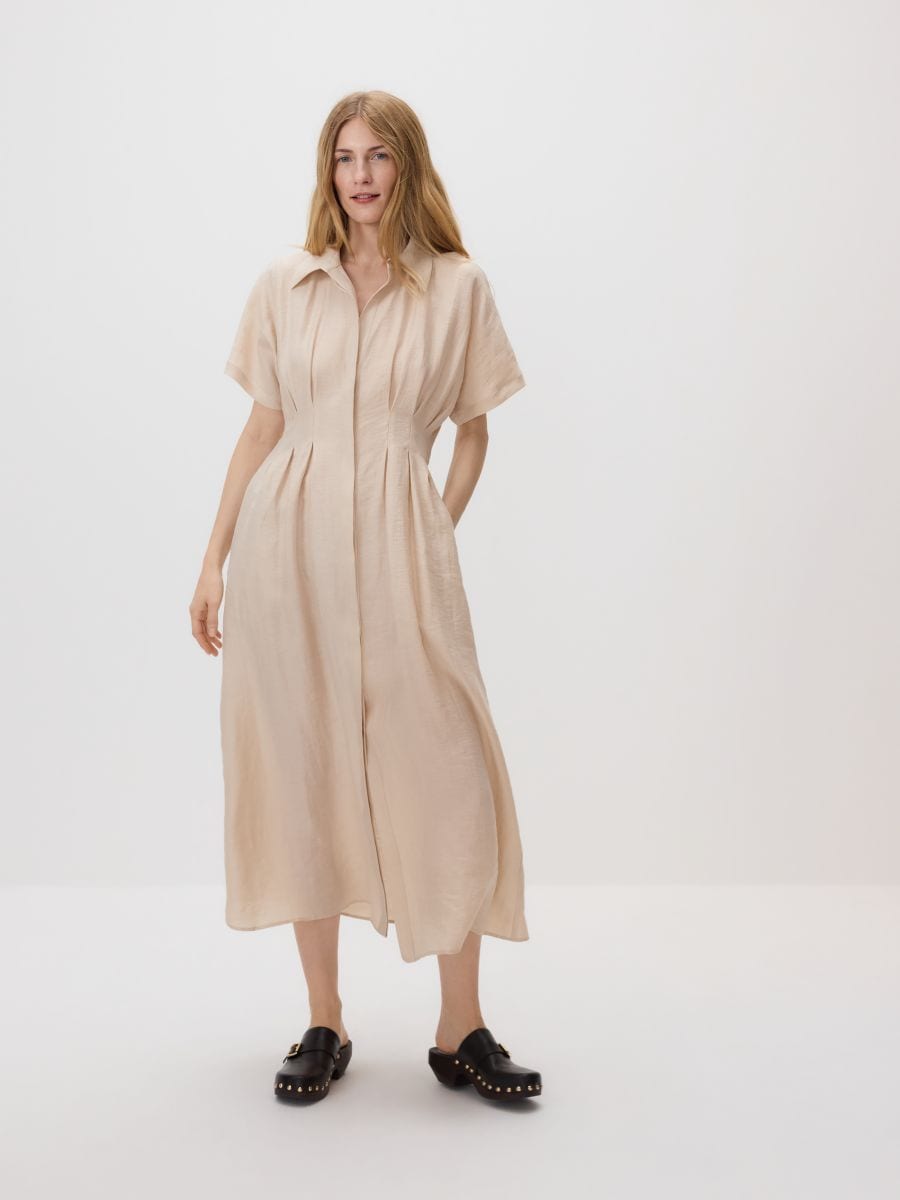 LADIES` DRESS - nude - RESERVED