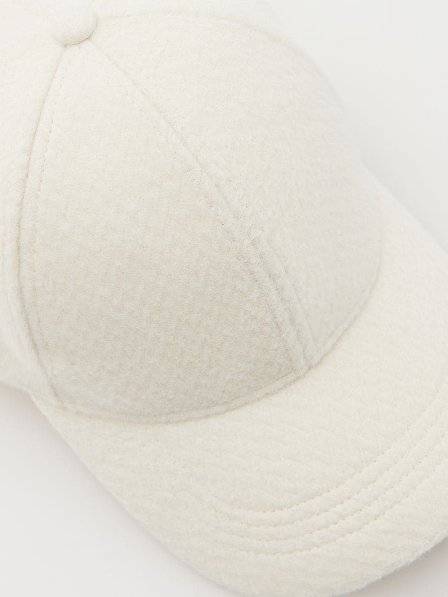 Wool blend cap - cream - RESERVED - 3