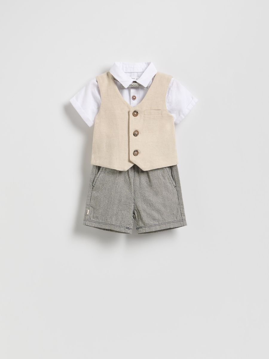 Elegant set with bow tie - brown - RESERVED - 2