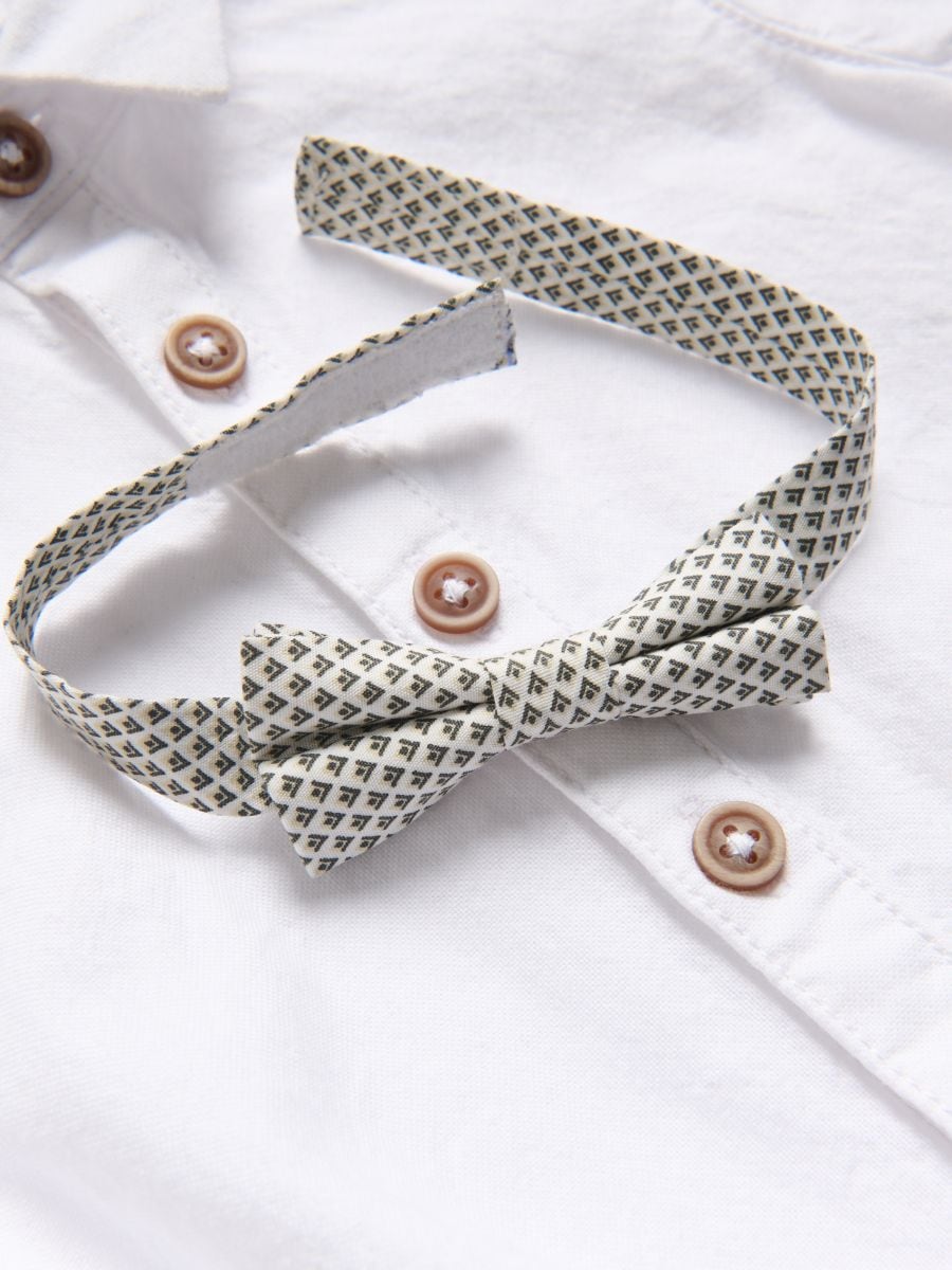 Elegant set with bow tie - brown - RESERVED - 3