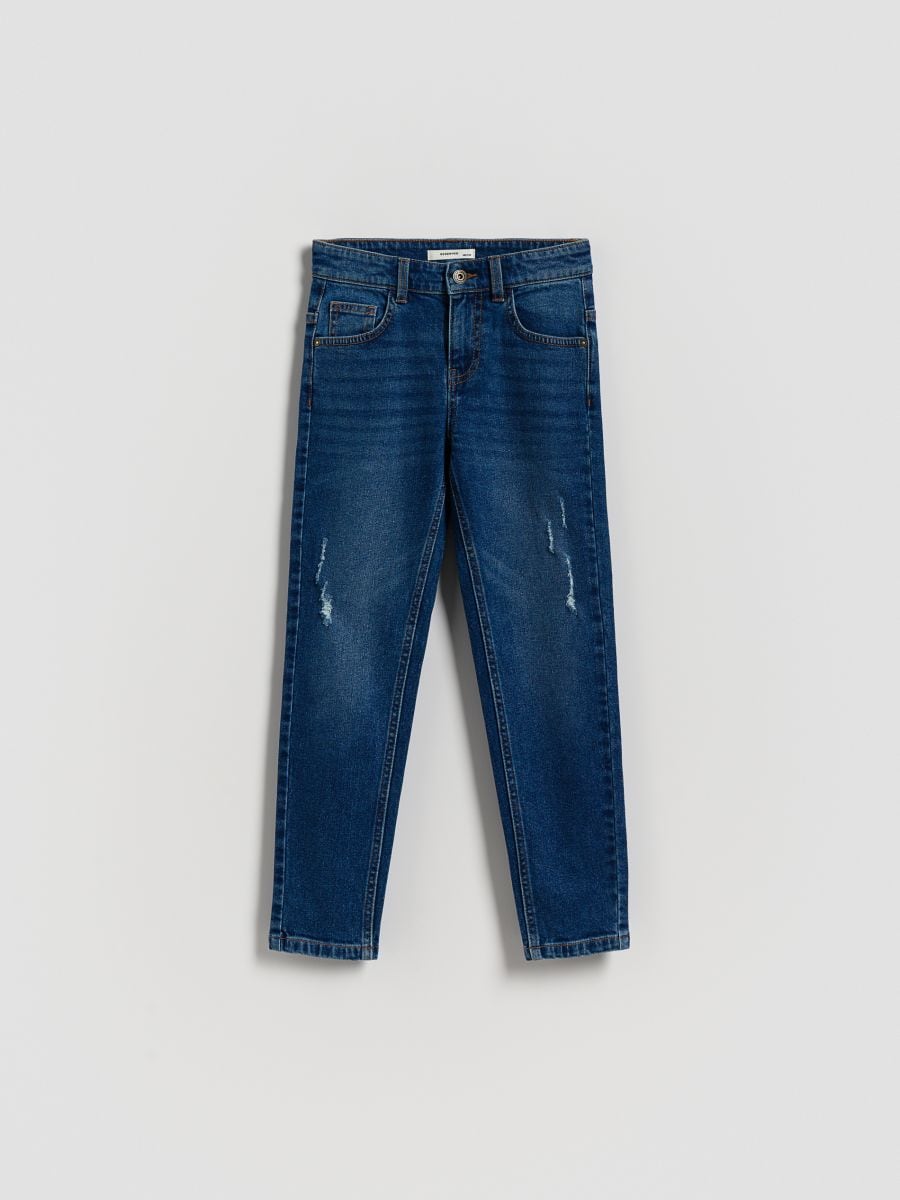 Ripped slim jeans - blue jeans - RESERVED