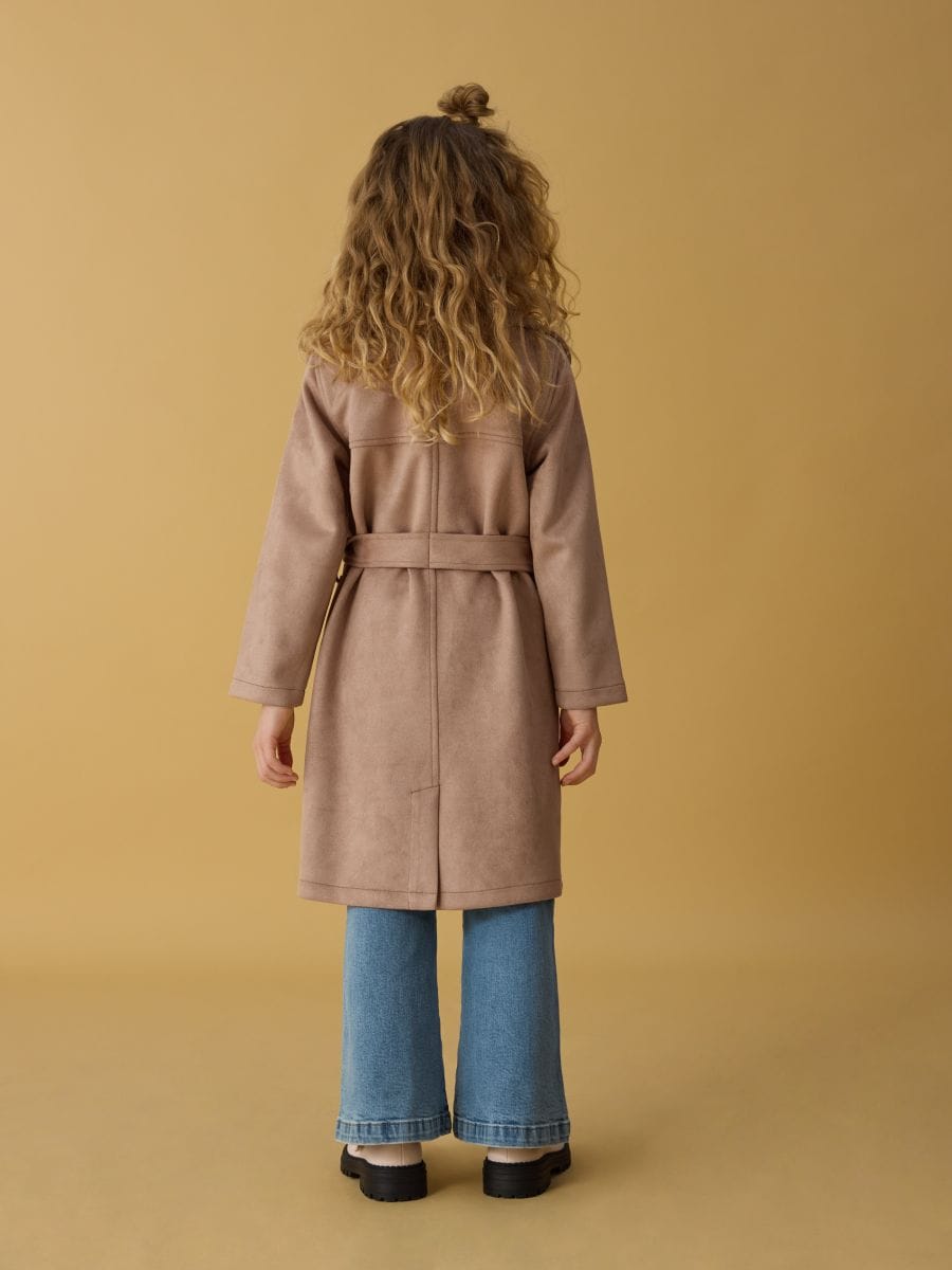 Manteau en daim synthétique - Beige - RESERVED - 6