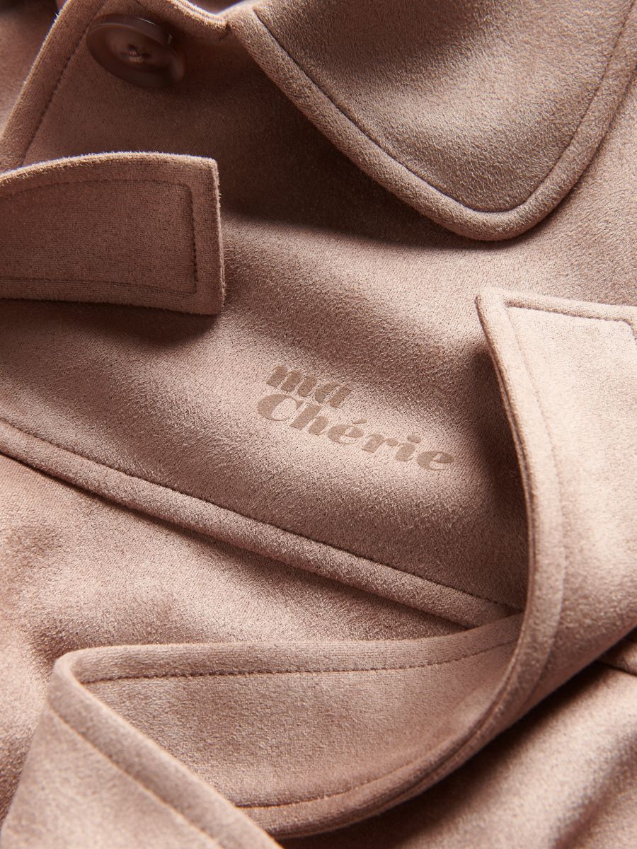 Manteau en daim synthétique - Beige - RESERVED - 7