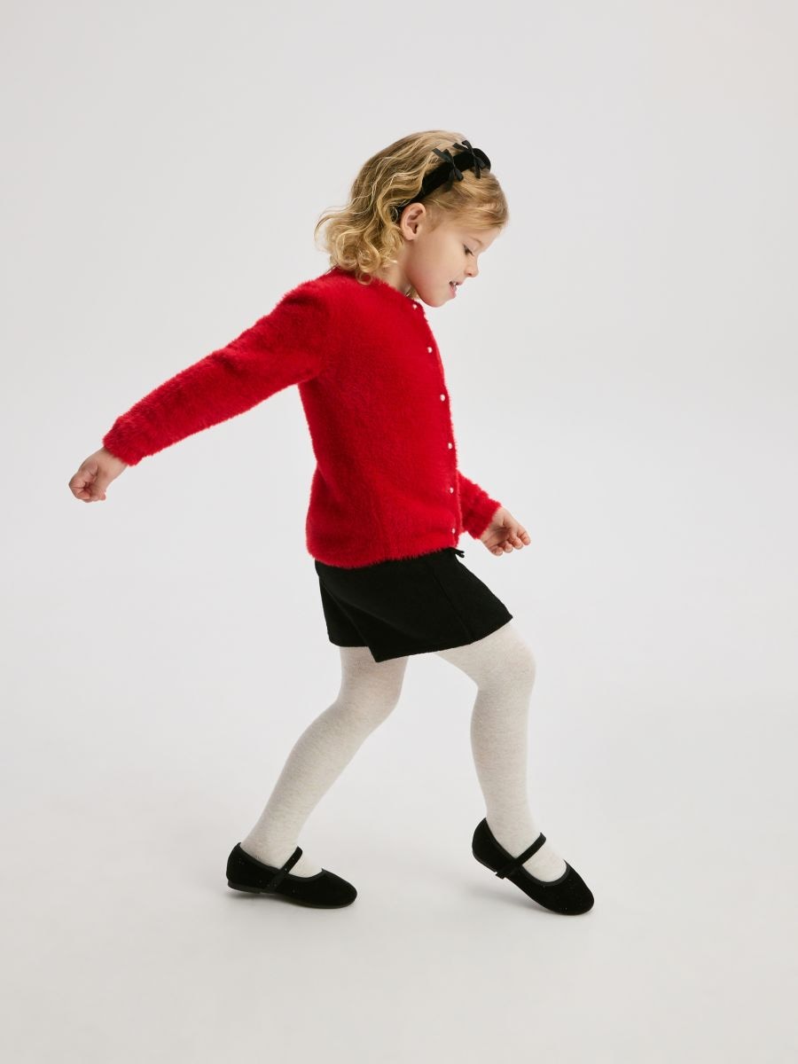 Rok-broek met strikjes - zwart - RESERVED