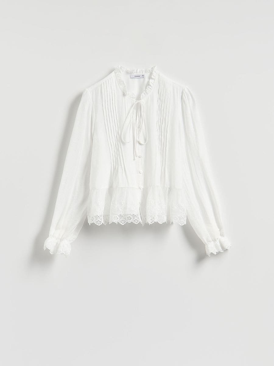 LADIES` BLOUSE - white - RESERVED