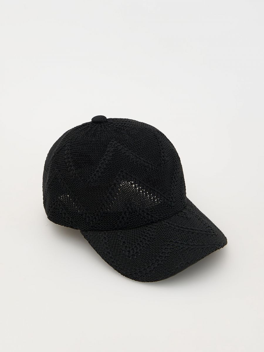 Woven baseball hat - black - RESERVED