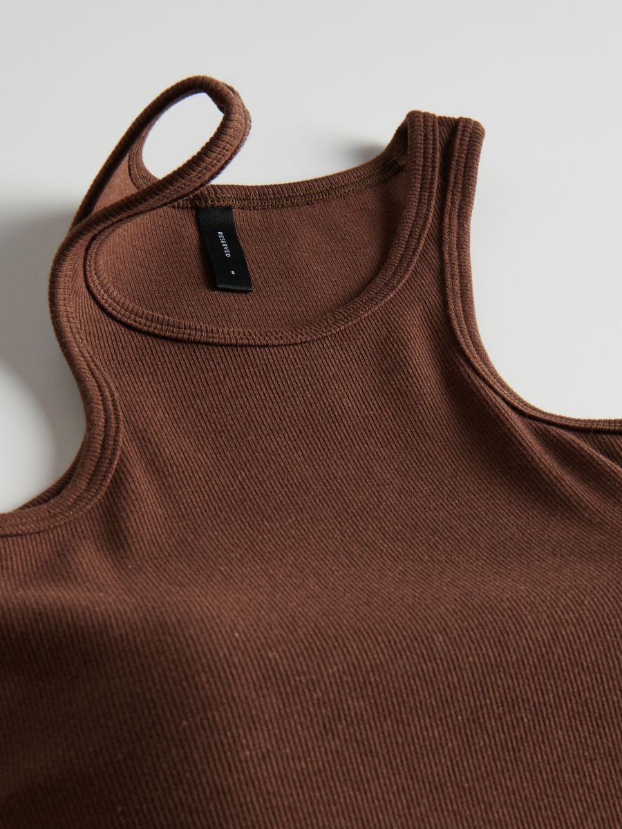 LADIES` TOP - brown - RESERVED - 6