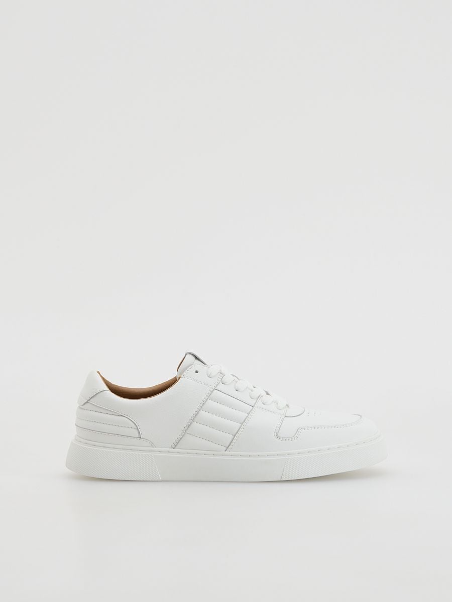 Leather rich sneakers - white - RESERVED