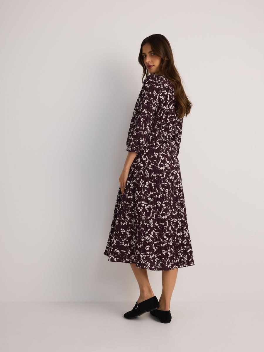 Midi-robe - bordeaux - RESERVED - 5