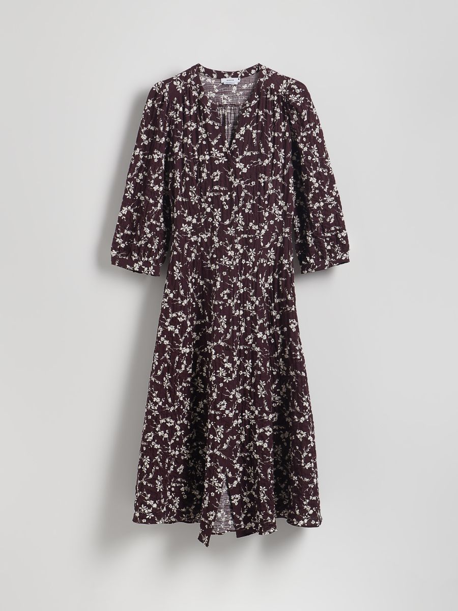 Midi-robe - bordeaux - RESERVED - 6