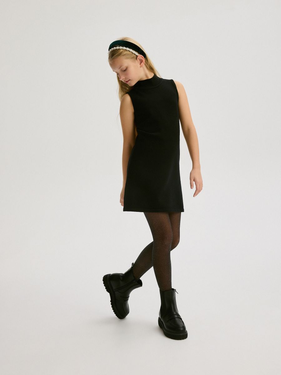 Jersey dress - black - RESERVED