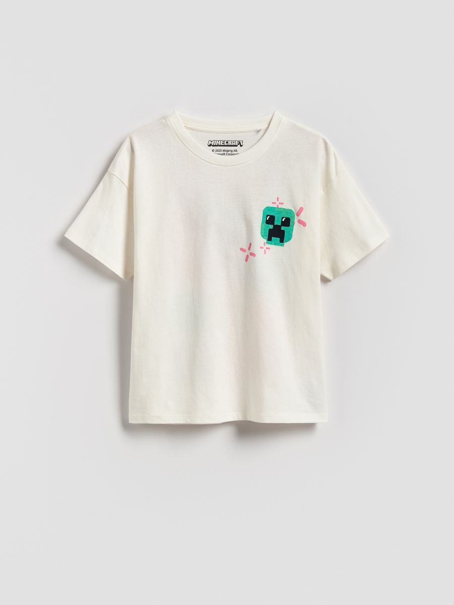 Minecraft cotton T-shirt - cream - RESERVED
