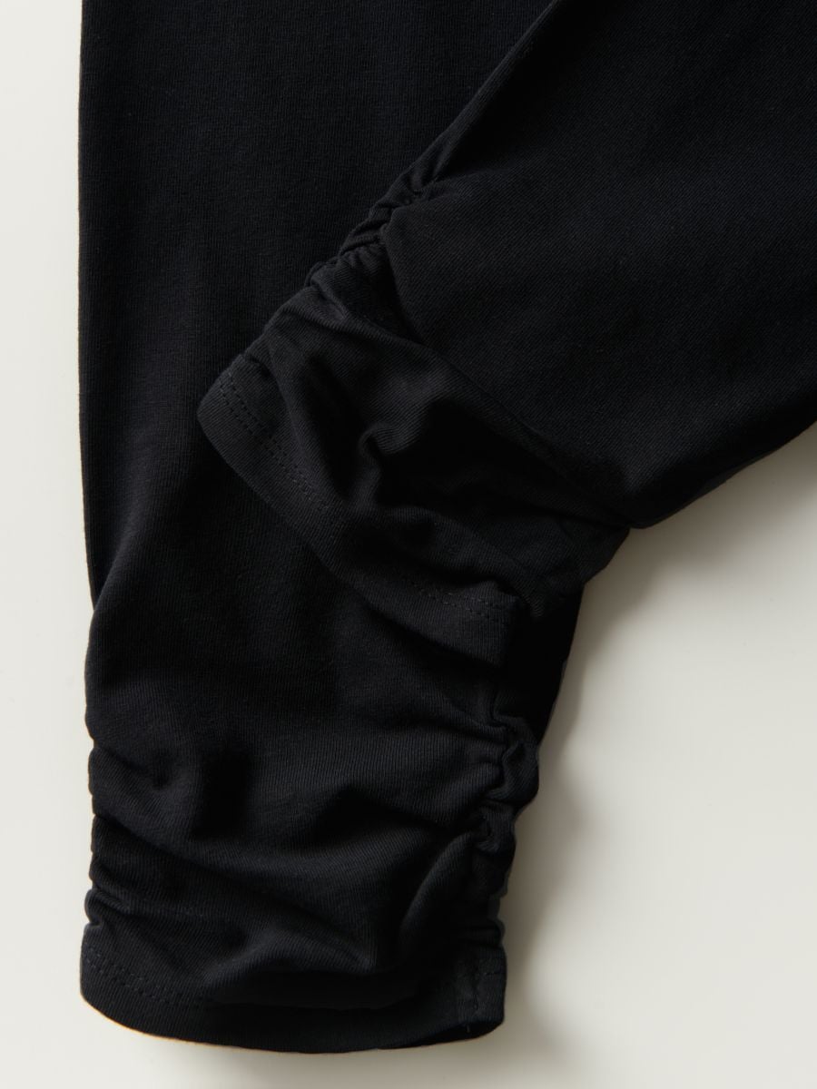 Legging met plooitjes - zwart - RESERVED - 3