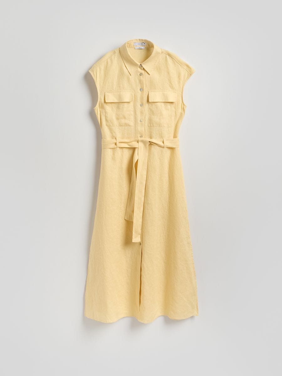 LADIES` DRESS - light yellow - RESERVED