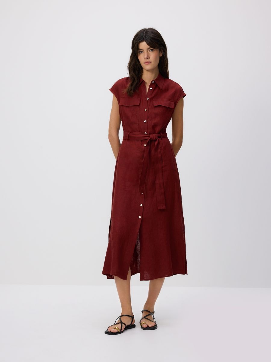LADIES` DRESS - marrone - RESERVED