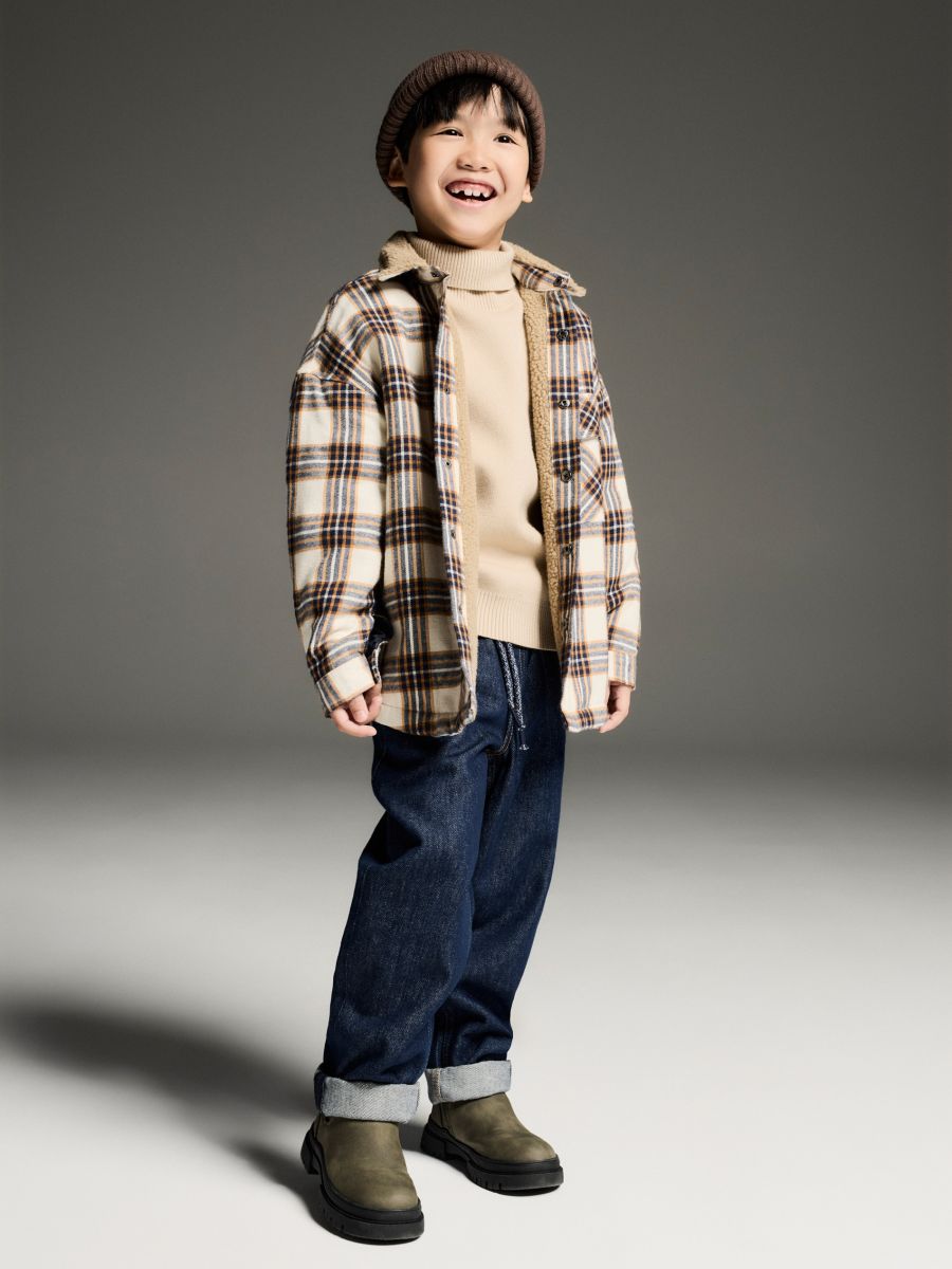 Carrot jeans - navy - RESERVED