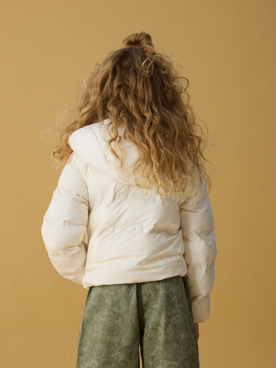 Jacke mit kontrastierenden Einsätzen - creme - RESERVED - 2