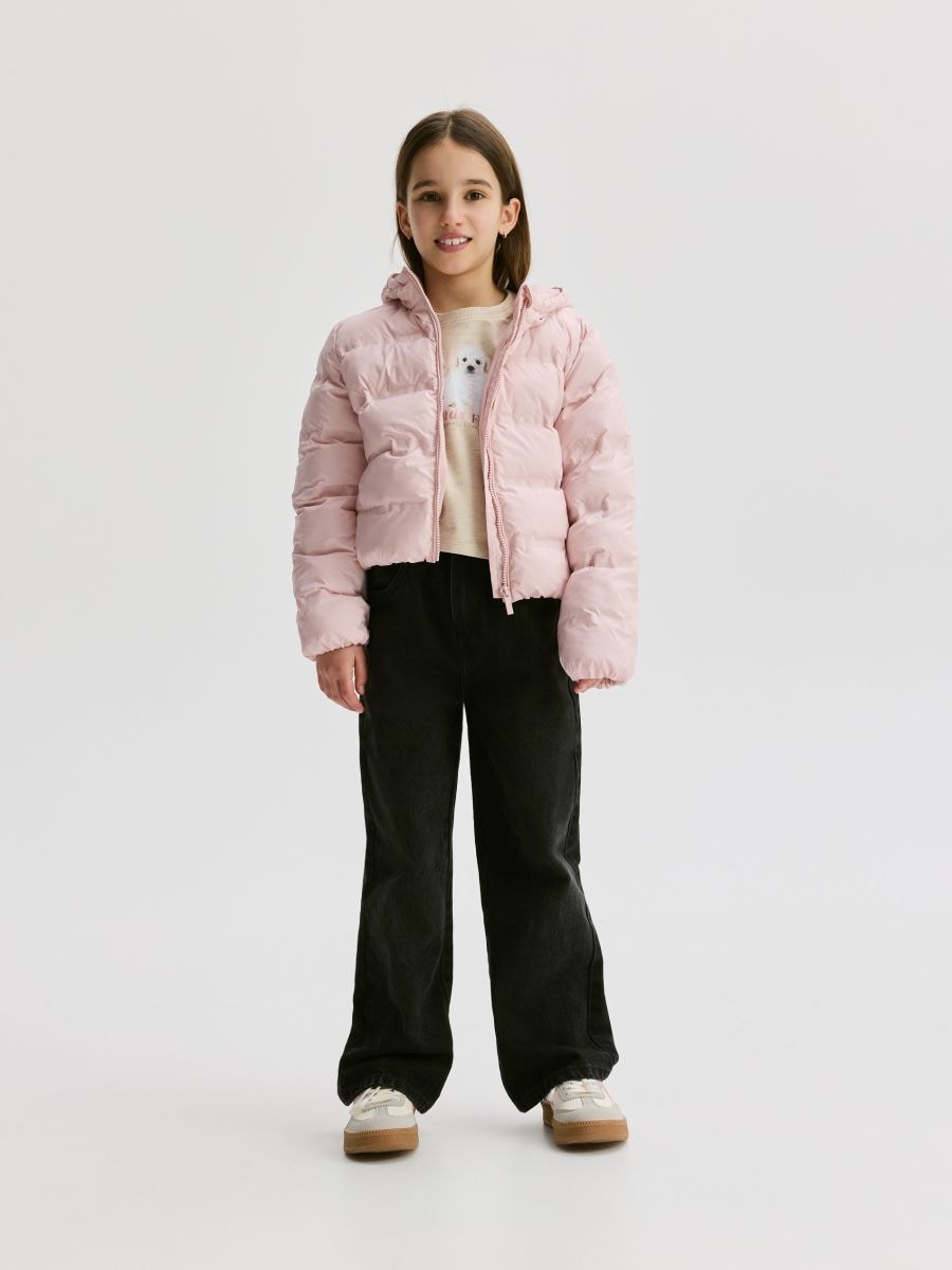 Jacket with contrasting inserts - pastel pink - RESERVED - 6