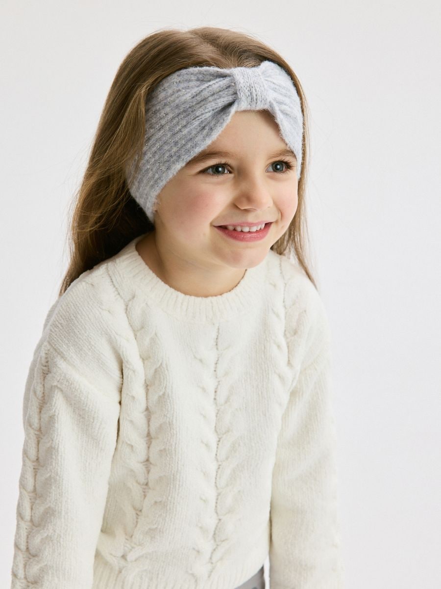 BABIES` HEADBAND - light grey - RESERVED