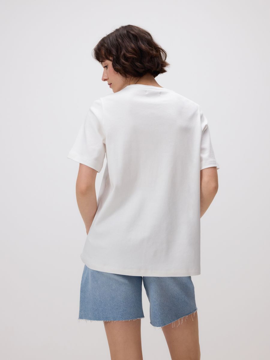 T-shirt with print - cream - RESERVED - 5