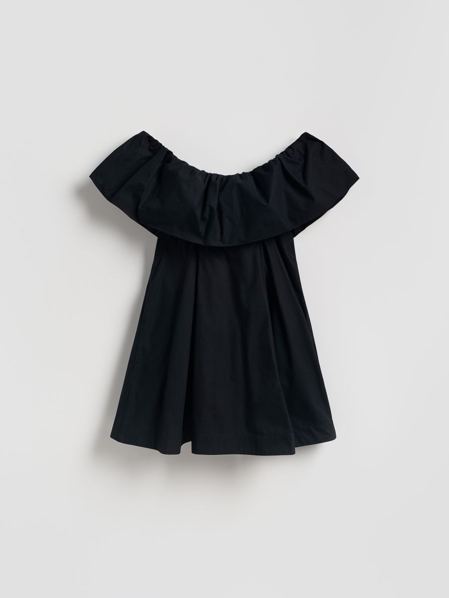 Abito con spalle scoperte - nero - RESERVED - 4