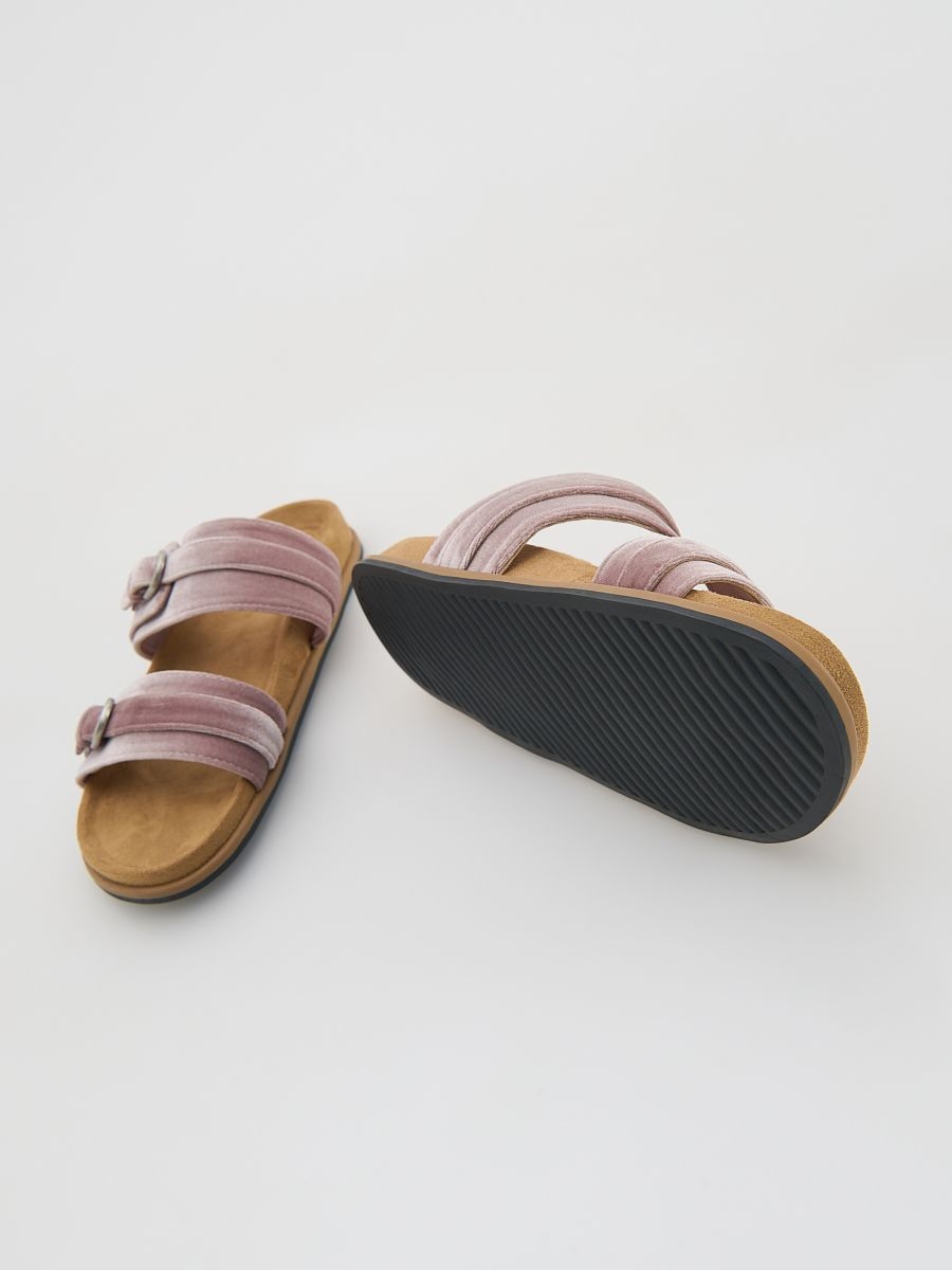 Slides with straps - dusty rose - RESERVED - 4