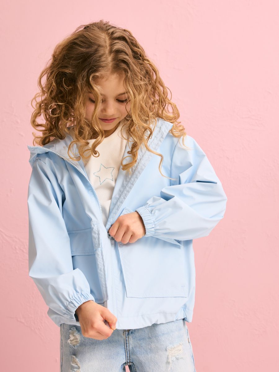 Light hooded jacket - pale blue - RESERVED - 6