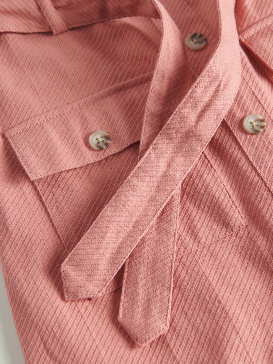 Skirt with buttons - dusty rose - RESERVED - 4