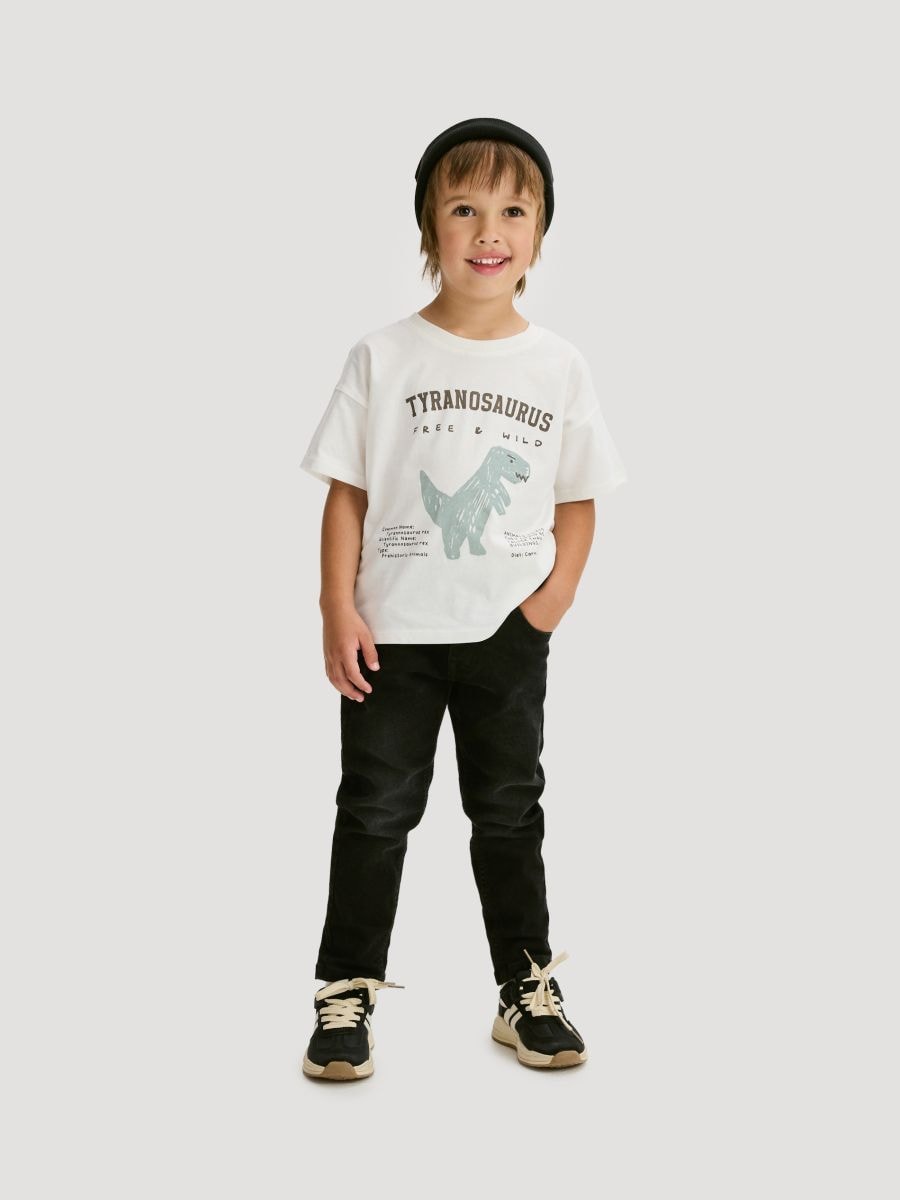 Elastic regular jeans - black - RESERVED