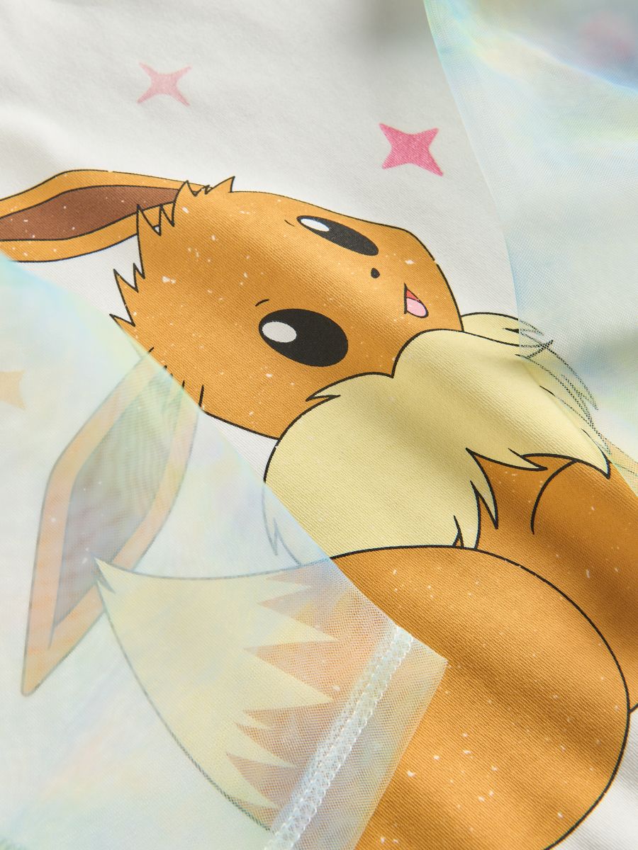 Pokemon panel blouse - cream - RESERVED - 3