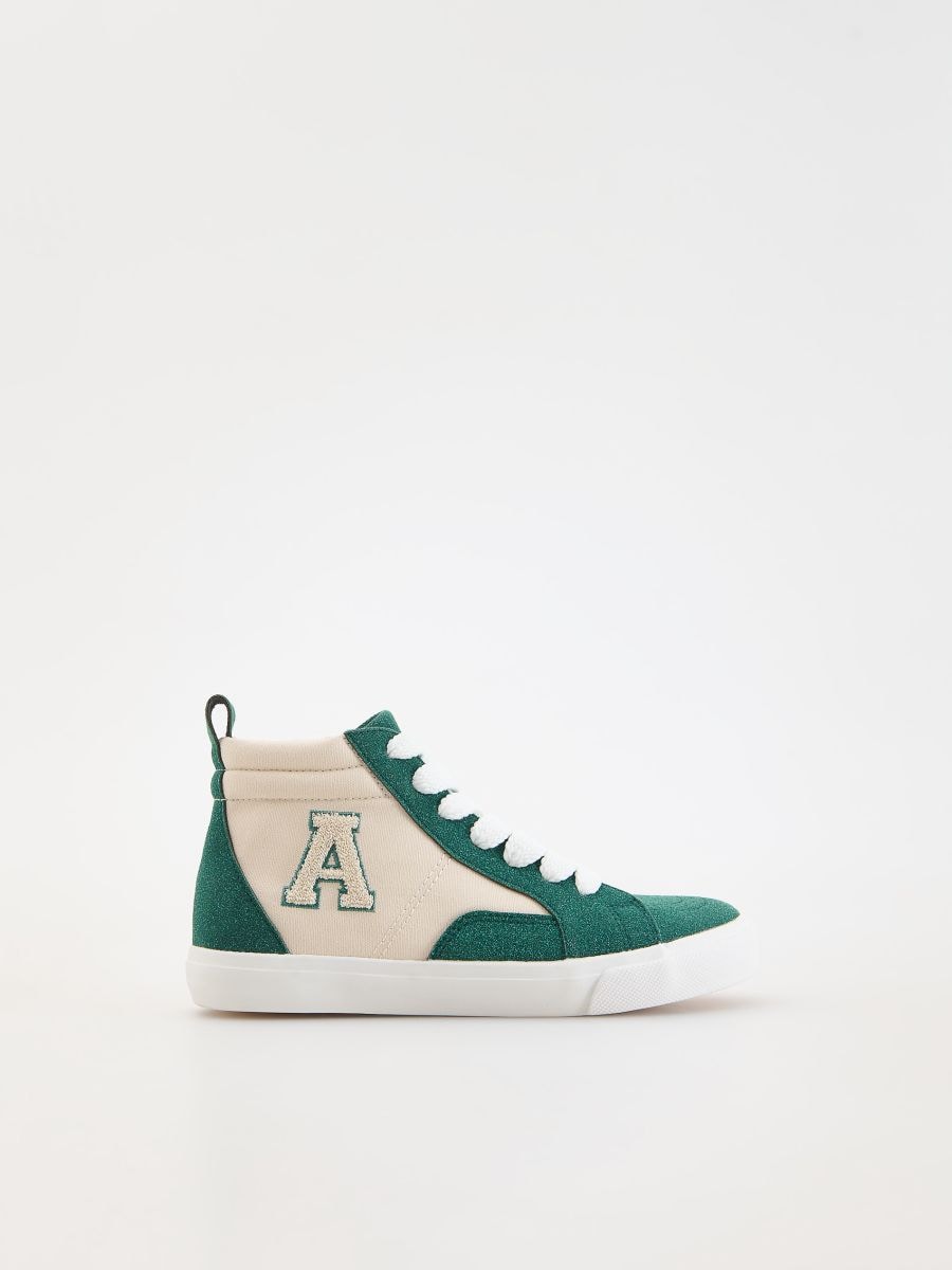 Ankle high trainers - green - RESERVED