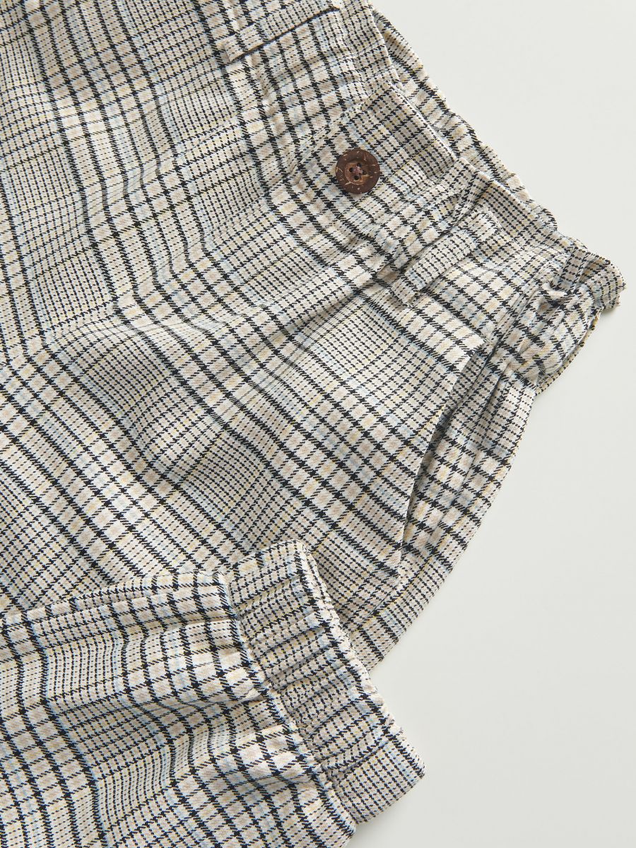 Check paperbag trousers - multicolor - RESERVED - 6