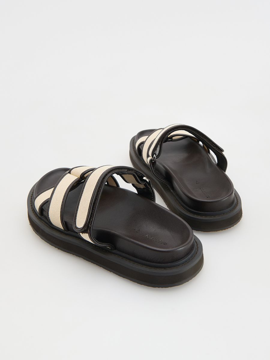 Slides with straps - black - RESERVED - 4