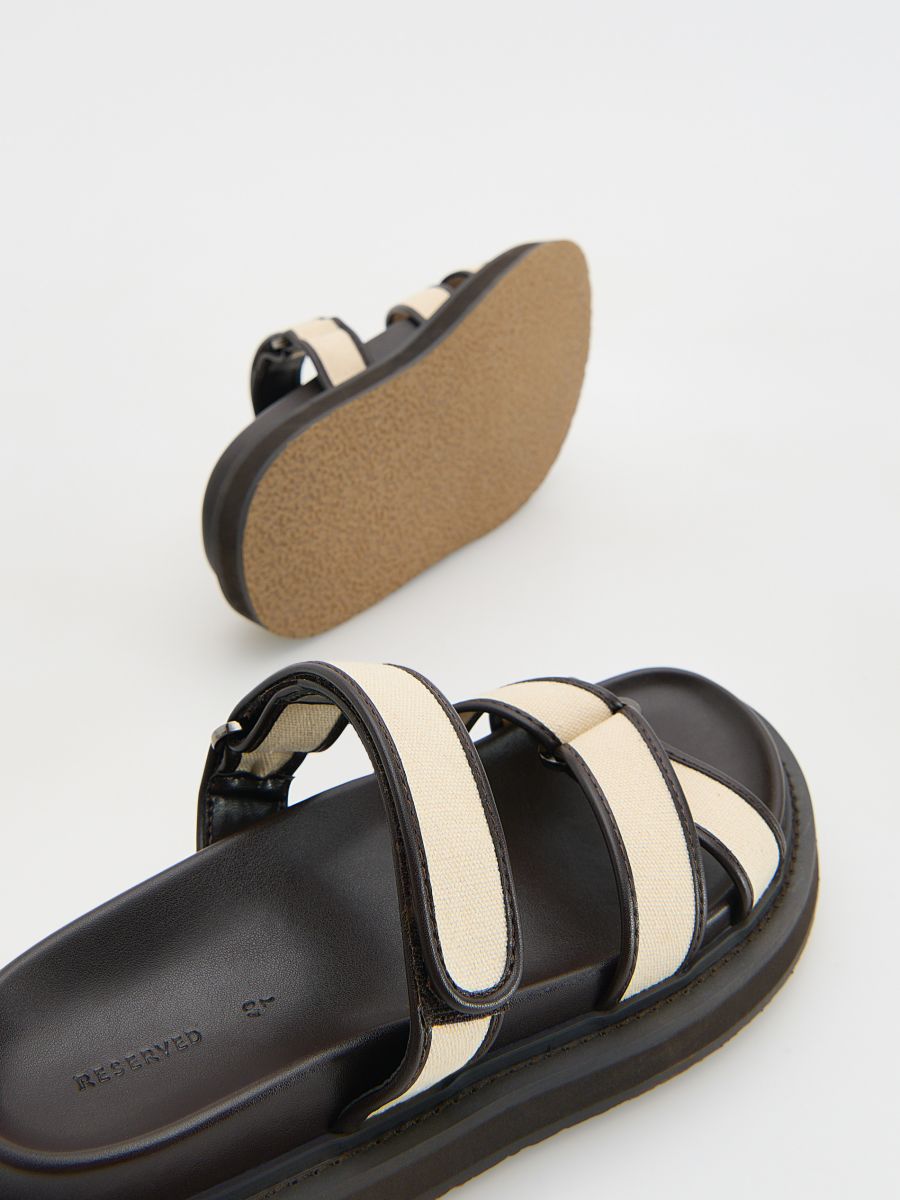 Slides with straps - black - RESERVED - 5