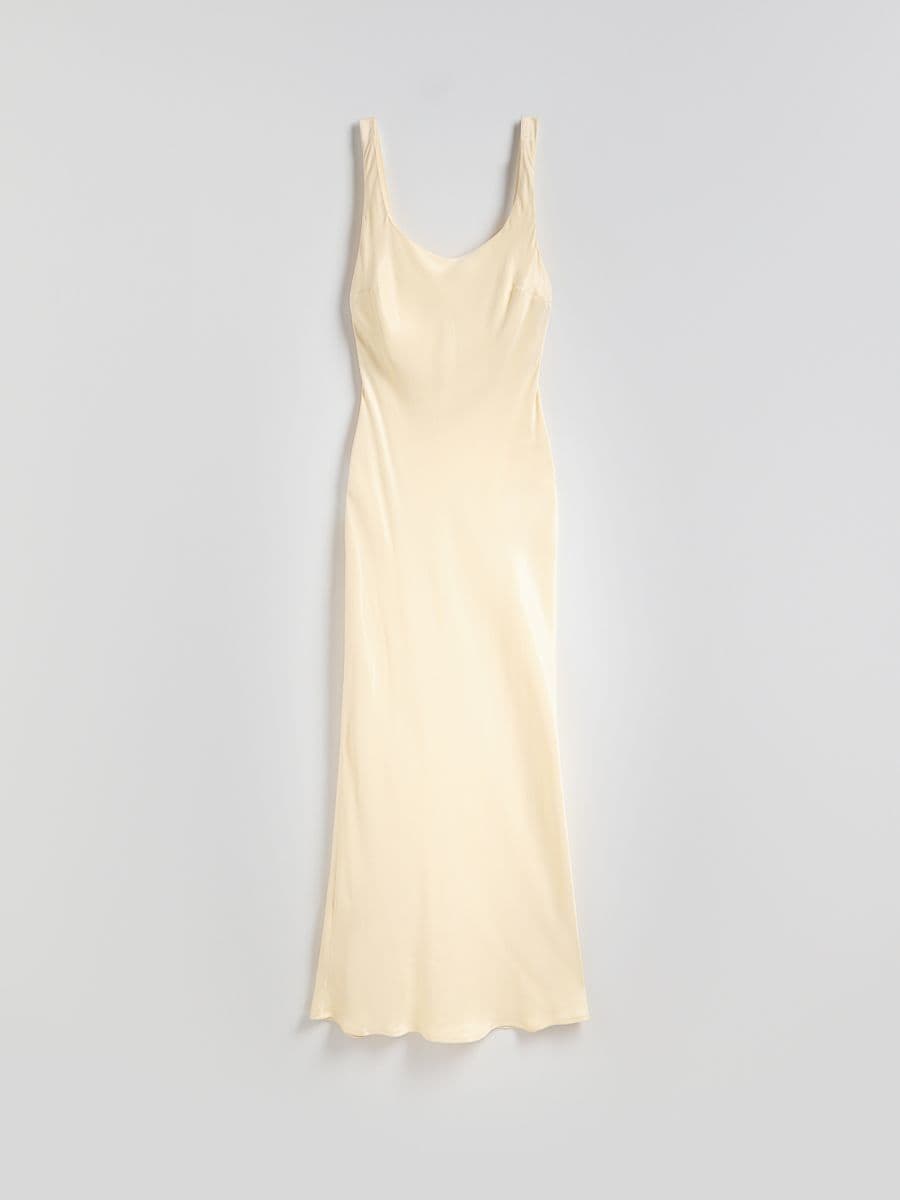 LADIES` DRESS - жолт - RESERVED - 4