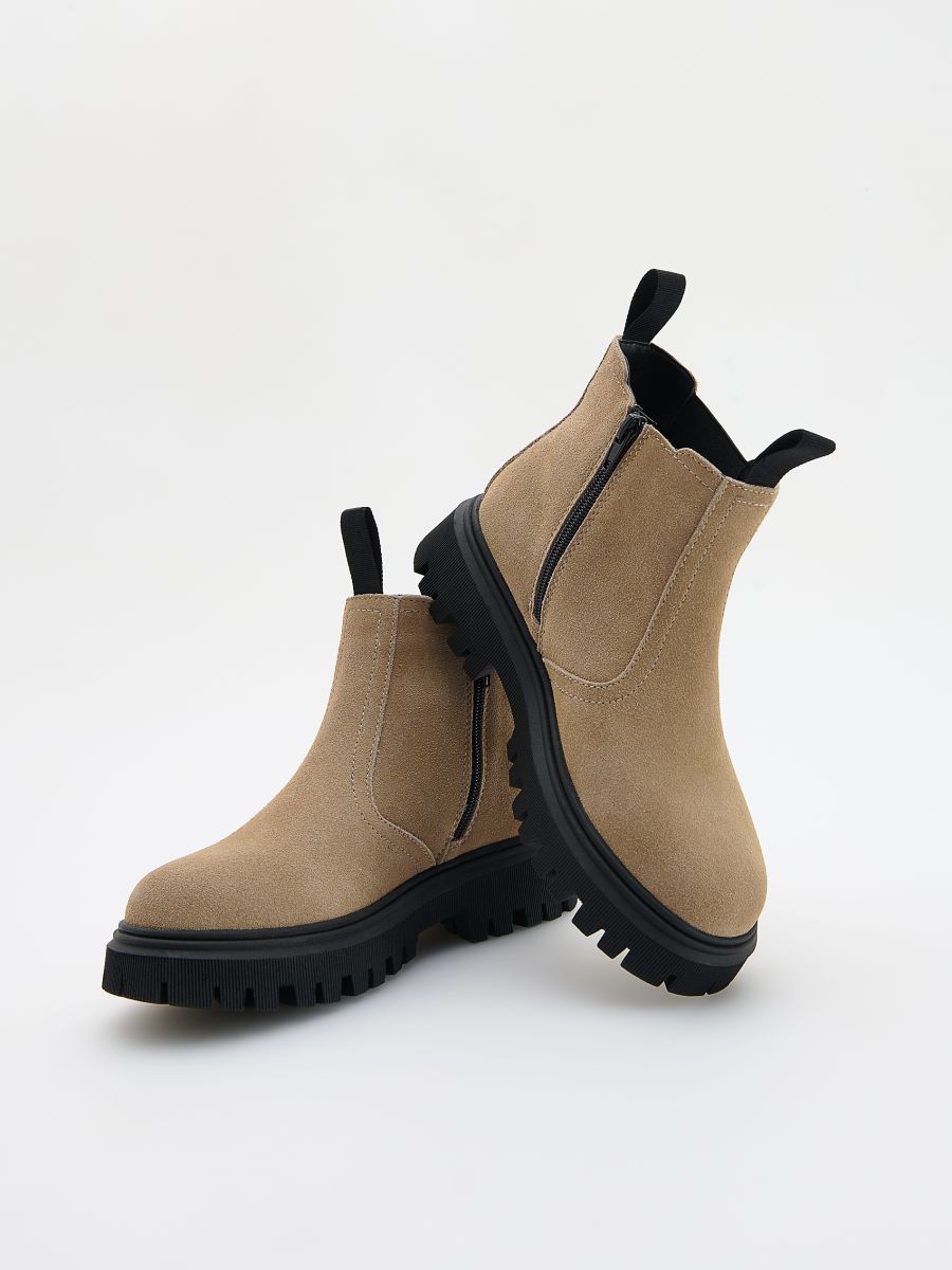 Ankle Boots aus Leder