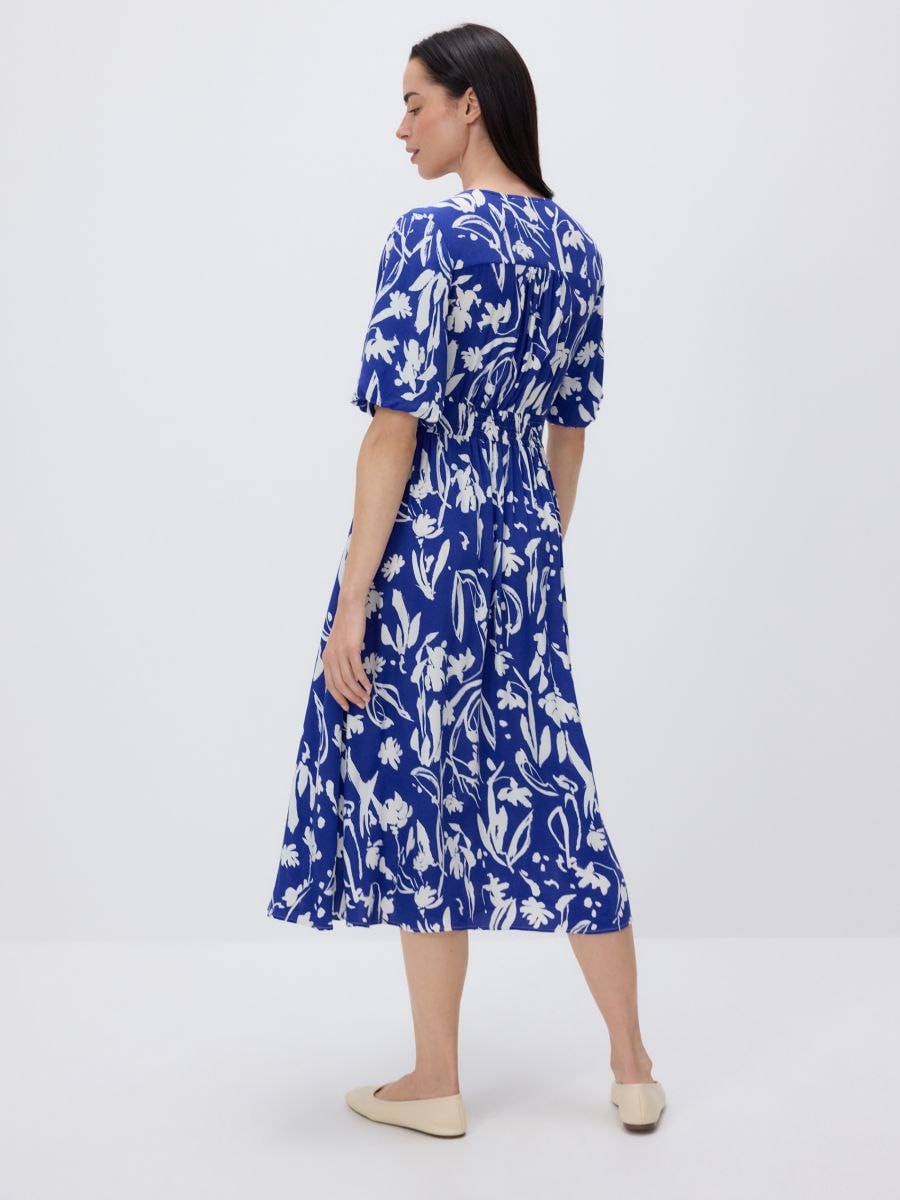 Robe en viscose - Bleu - RESERVED - 5