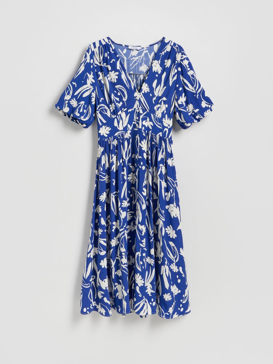 Robe en viscose - Bleu - RESERVED - 7